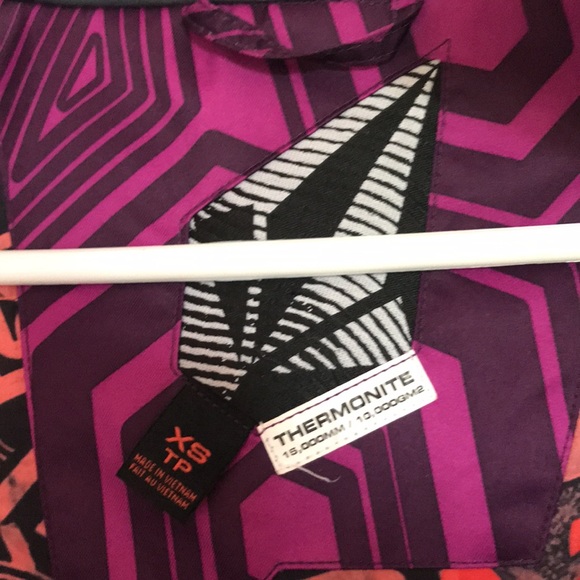 Volcom Snowboard Jacket Purple Thermonite XS - Picture 4 of 16